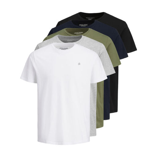 JACK&JONES JORJXJ TEE SS CREW NECK 5PK MP NOOS Regular Fit