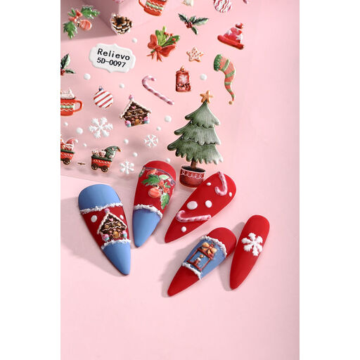 MeoMagic Meowmagic Christmas Gel Nail Stickers
