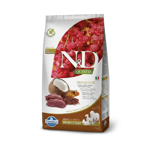 Farmina N&D Quinoa Skin & Coat Adult Medi Maxi Venison 7 kg