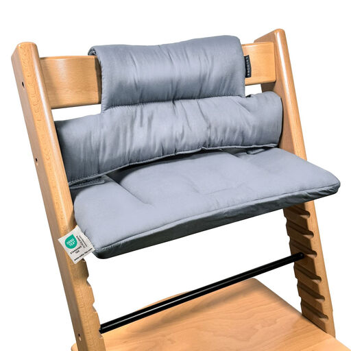 LaLoona Seat Cushion for High Chair Tripp Trapp, Coated - Gray