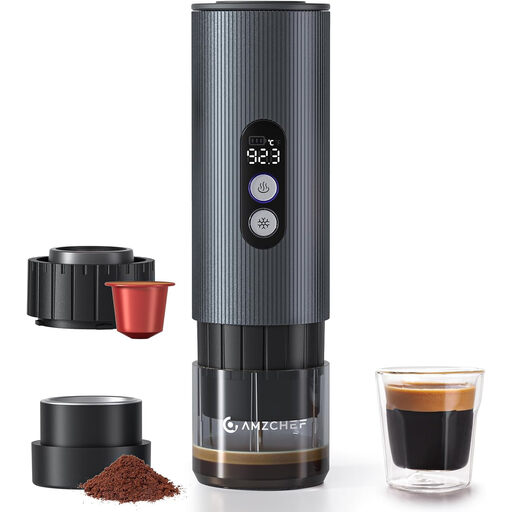 AMZCHEF Portable-Coffee-Maker-Travel, 2-IN-1