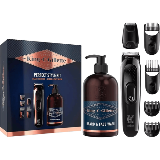 Gillette King C. Gillette 3-in-1 Beard Repair and Face Care Set