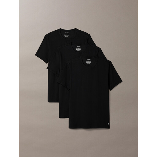 Calvin Klein S/S CREW NECK 3PK. UB1 Black Men L