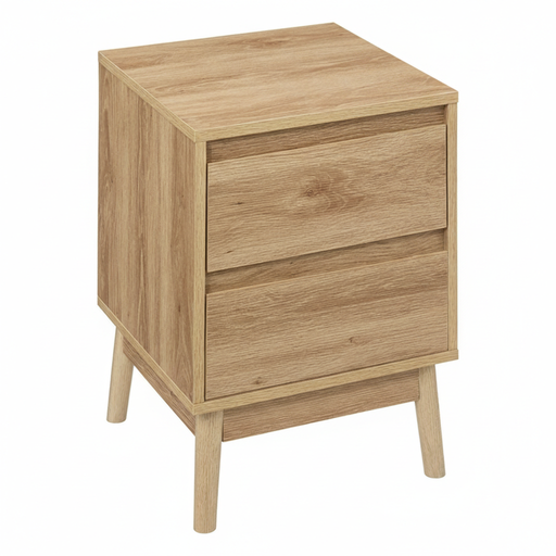 Bedside Table With 2 Drawers Abana