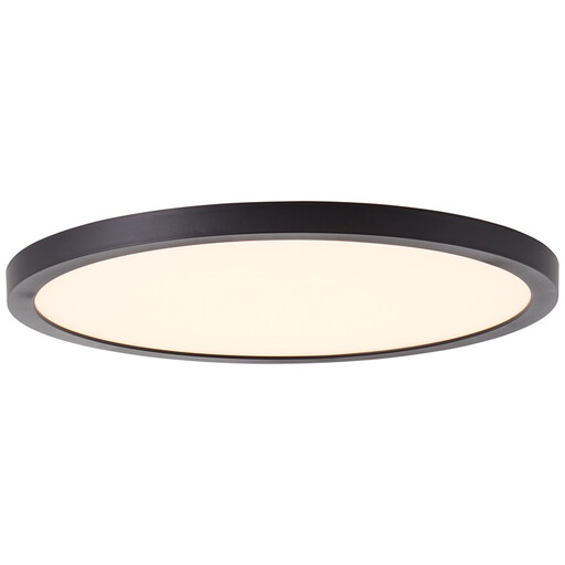 Brilliant Led Ceiling-Mounted Panel, Ø 25 Cm, 2100 Lm, 2700 K, Black
