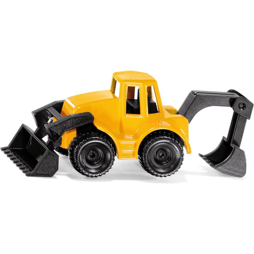 Siku Backhoe Loader Excavator Toy Vehicle - Yellow, 9.5cm