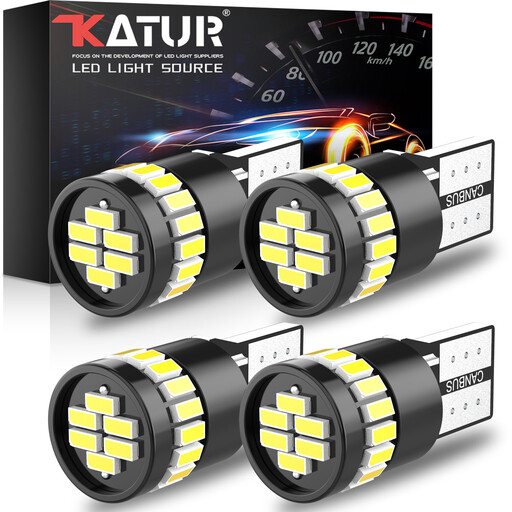KATUR 194 LED Bulbs 6000K White 168 2825 W5W T10
