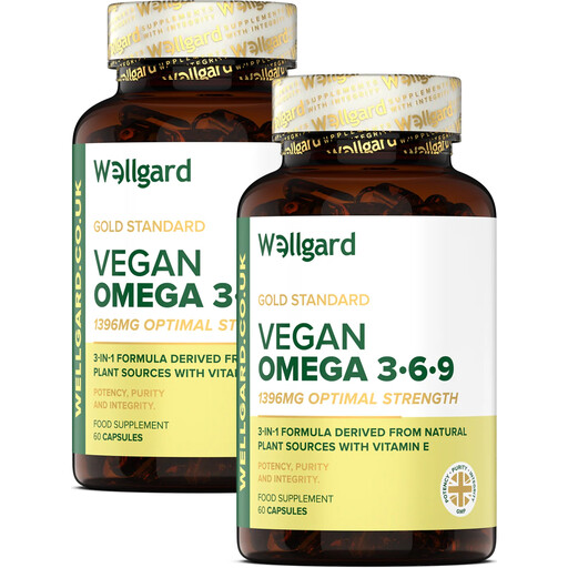 Wellgard Omega-3 6 9 Vegan Daily Wellness Support Capsules