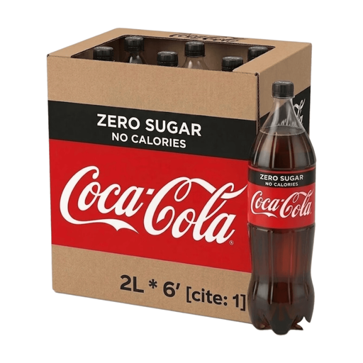 Coca-Cola Zero Sugar, six 2L bottles