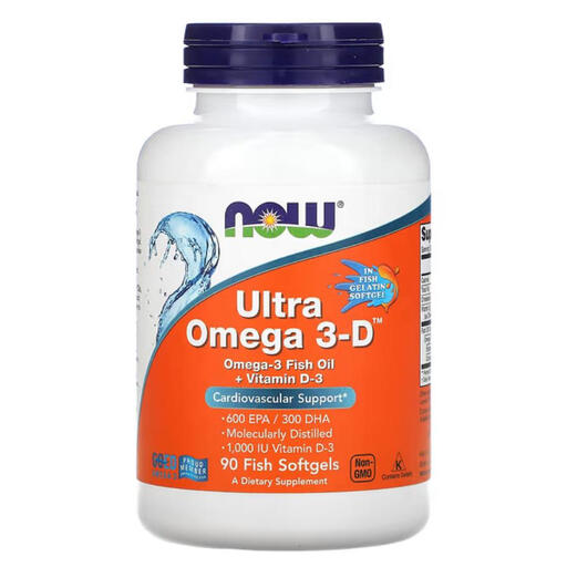 NOW Foods Ultra Omega-3 + Vitamin D3 Softgels