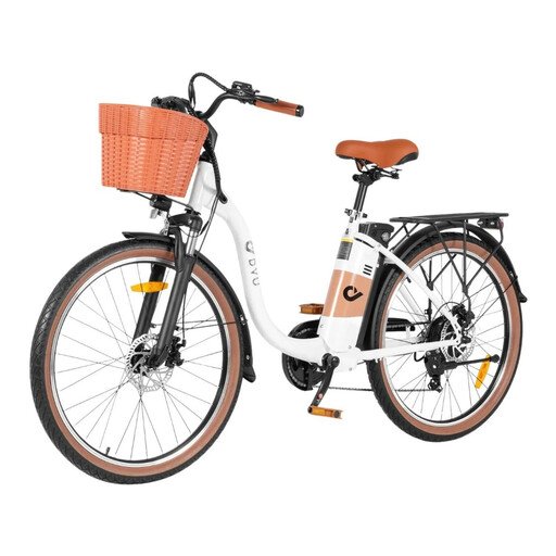 DYU City Electric Bike DYU C6 PRO 26-inch, White