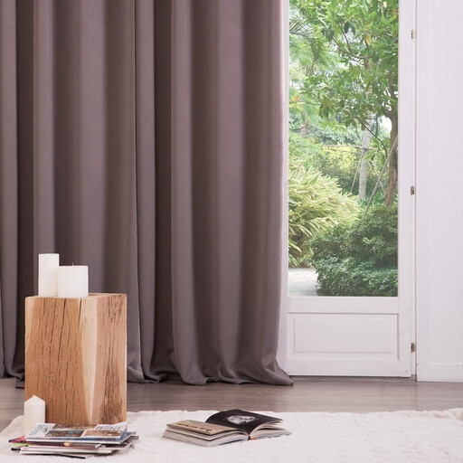 Atmosphera Blackout Curtains Set of 2 - Taupe