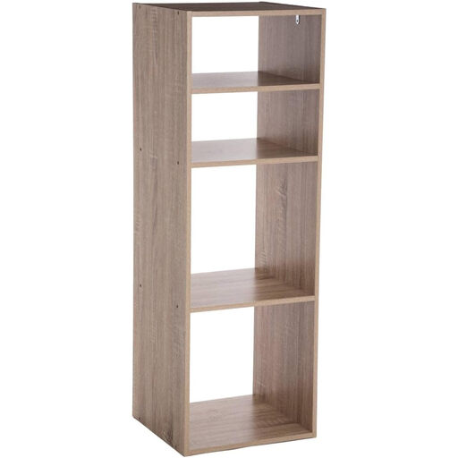 5five Opbergkast met 4 Planken - Houtkleur
