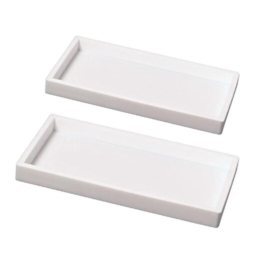 JORDAN&JUDY 2-Pack White Silicone Bathroom Tray