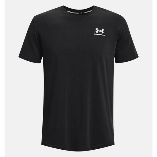 Under Armour Men's Logo Embroidered Heavyweight Short Sleeve - Black