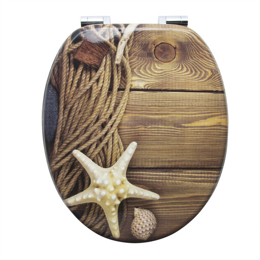 Woltu WC-Sitz mit maritimem Motiv