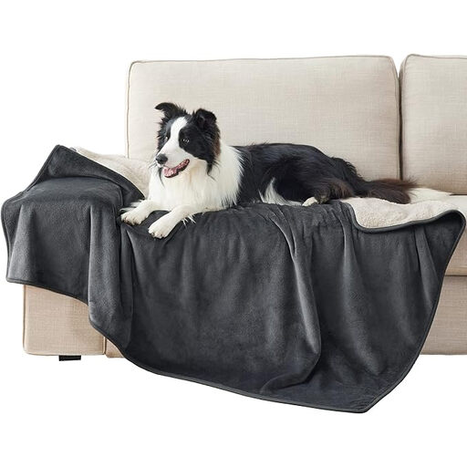 Bedsure Waterproof Dog Blanket in Dark Grey