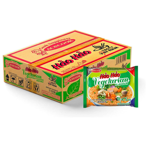 Hao Hao Noodles Vegetarian Flavour 30x75g