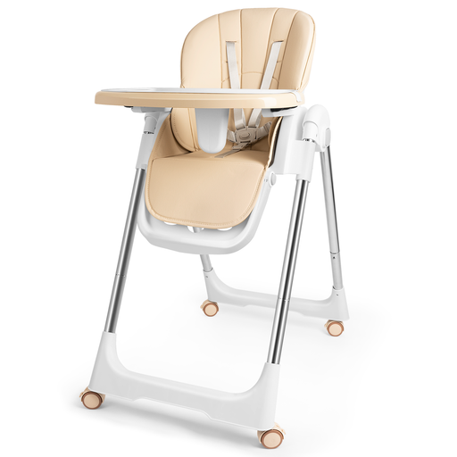 XINZI Children's High Chair Adjustable & Foldable Beige