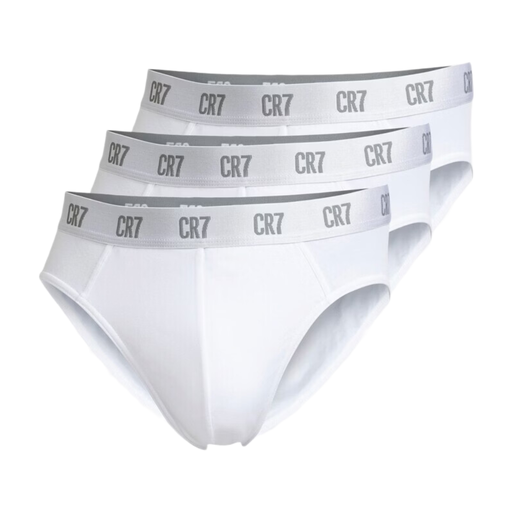 CR7 3 Pack Briefs White