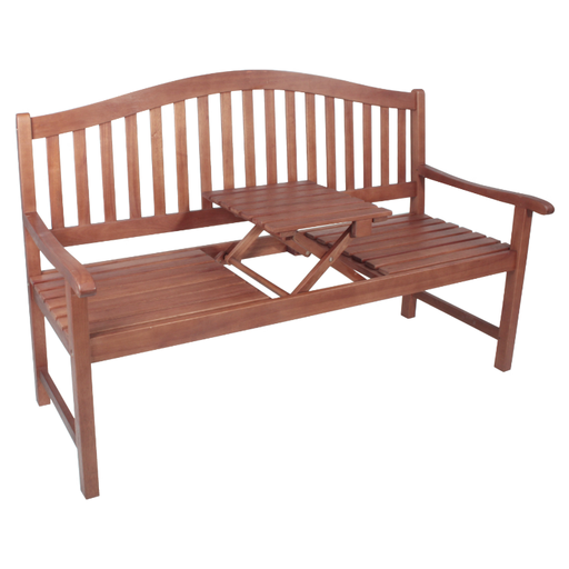 Garden Pleasure 3-Sitzer Gartenbank PHUKET mit Klapptisch