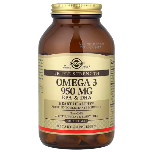 Solgar Triple Strength OMEGA-3 950mg 100 Softgels