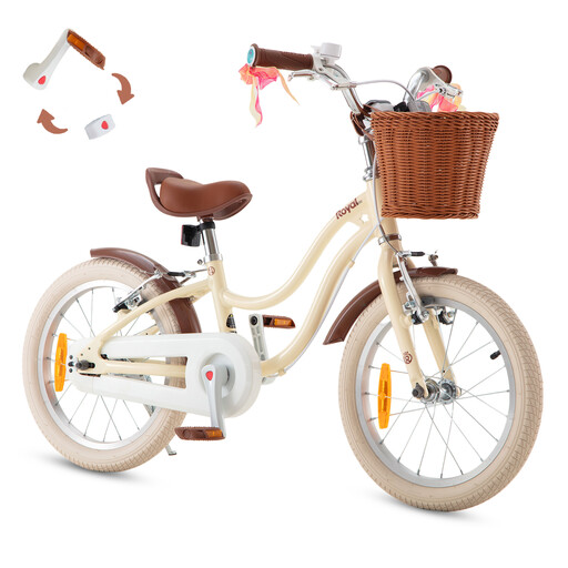 RoyalBaby+Kids Bike+ Aluminum EZ Stargirl+ Chocolate 16 Inch