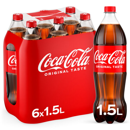 Coca-Cola Original Taste Regular Pack 6 x 1.5L