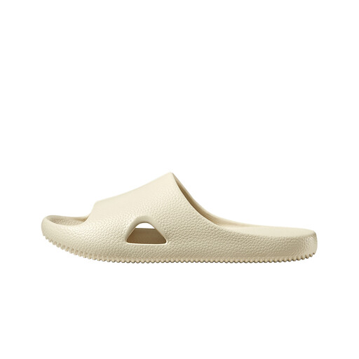 PUXI Litchi Wood Slide Slippers Light Sand Size 37-38 Unisex Minimalist Fashion