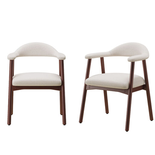 Set of 2 Modern Dining Chairs Scandinavian Style
