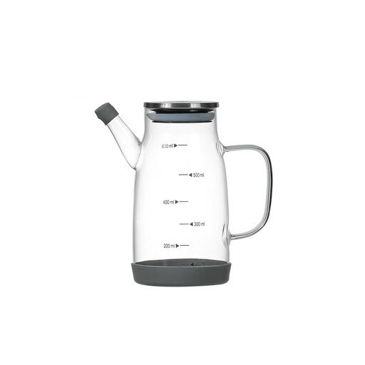 BJ pot à huile en verre borosilicaté haute transparence de 600 ml