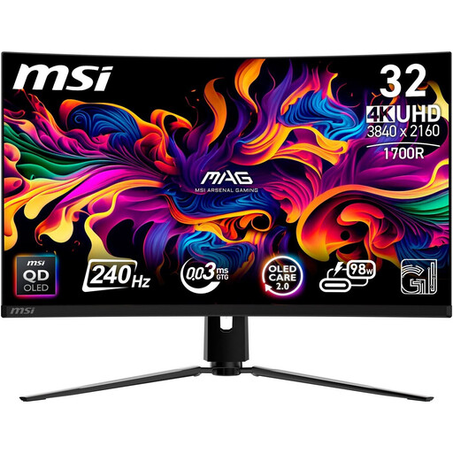 MSI MPG 321CURXDE 31.5 Zoll 4K QD-OLED Gaming Monitor