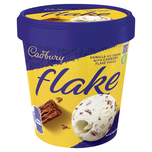 Cadbury Flake Ice Cream 425ml tub