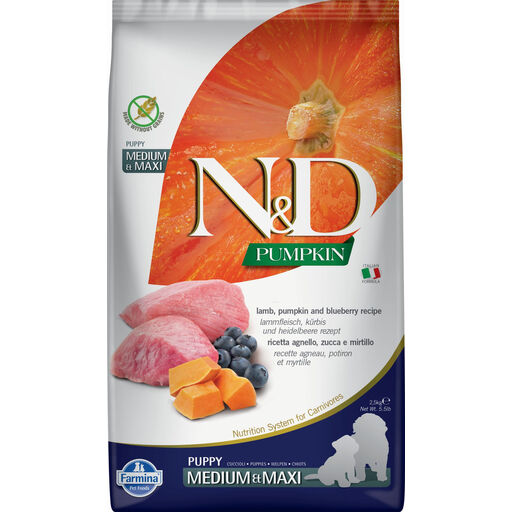 Farmina N&D Pumpkin Lamb Puppy Medi/Maxi 2.5 kg.