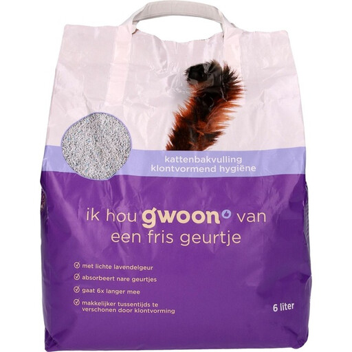 g'woon Clumping Cat Litter Hygienic 6L