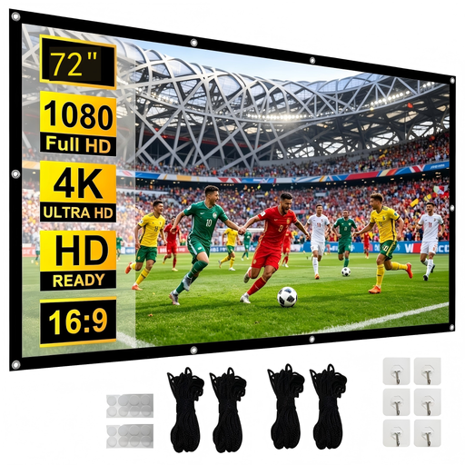 XBJ 72-inch Projector Screen