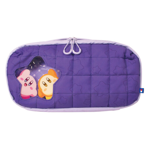 HORI Nintendo Switch 2 padded protective and transport pouch - Accessory and game storage - Kirby and Waddle Dee design - Purple