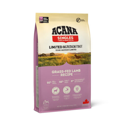 Croquettes Acana Singles à l'agneau pour chien sensible