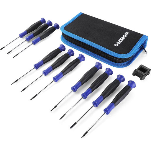 WORKPRO 10-Piece Cr-V Precision Screwdriver Set