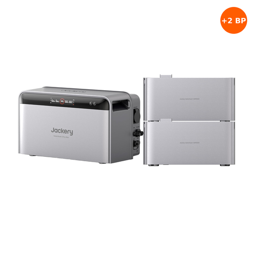 Jackery SolarVault 3 Pro Max Balcony Power Station + 2× BP2500, 7,56 kWh