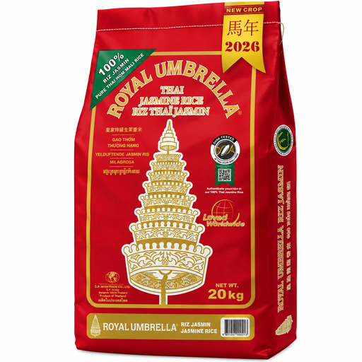 ROYAL UMBRELLA Thai Jasmine Hom Mali Rice 20 kg