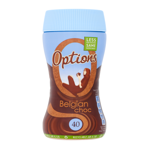 Options Belgian Chocolate 220g jar