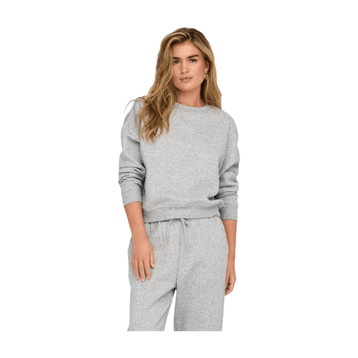 Only sweatshirt, light grey melange, size L