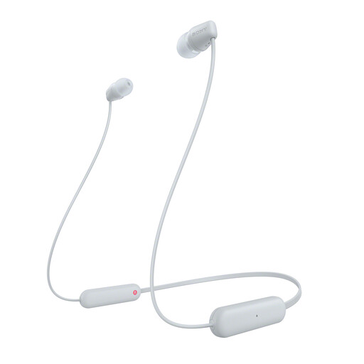 Sony WI-C100 Wireless Neckband Earphones White