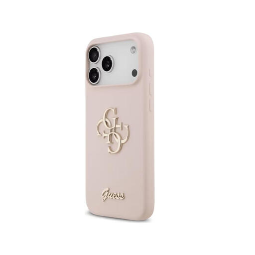Guess 4G & Big Strass Logo iPhone 17 Pro / 18 Pro 手机壳 - 粉色