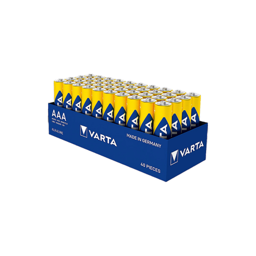 VARTA LONGLIFE POWER AAA Alkaline Batteries, 40 Count, Tray