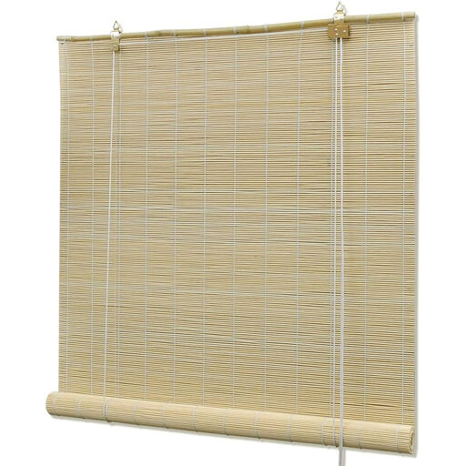 VidaXL Bamboo Roller Blind - Natural, 140 x 160cm