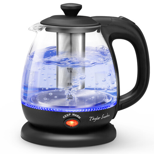 Taylor Swoden 1.0L Glazen Waterkoker