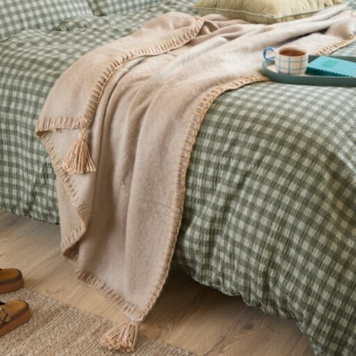 Furn Throw Lowen Wool Natural 130x170cm