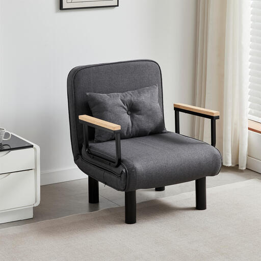 mcc direct 4 in 1 Folding Single Sofa Bed in grey